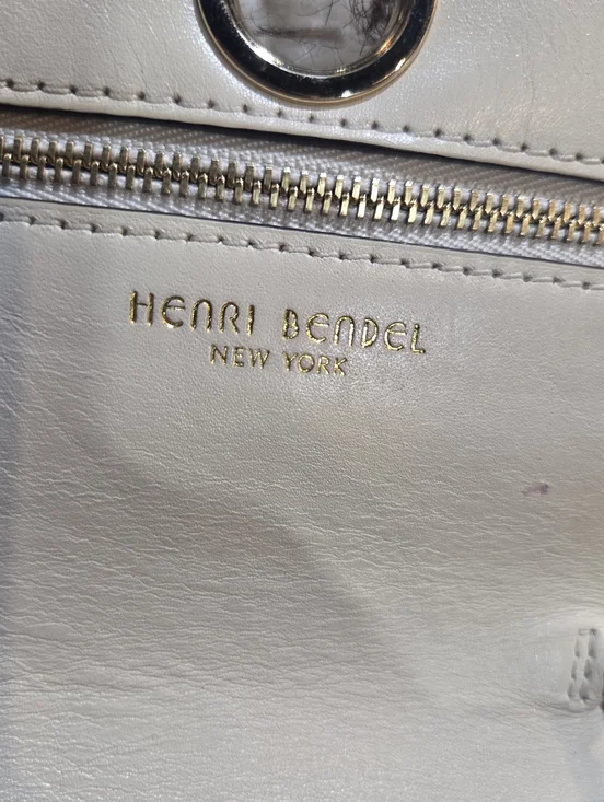 henri bendel Cream Leather Turn-Lock Clutch/shoulderbag - Picture 5 of 9